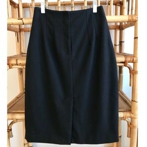 Theory Stretch Wool Black Pencil Skirt - size 2